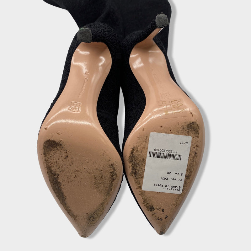 GIANVITO ROSSI black high boots