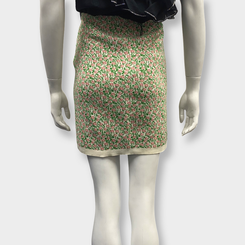 MIU MIU floral pattern skirt
