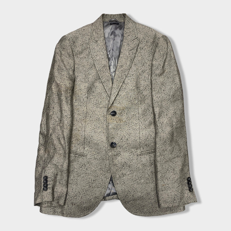 pre-owned GIORGIO ARMANI grey evening jacket | Size IT46