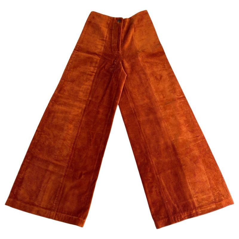second-hand Freya Dalsjo amber corduroy high-waisted trousers | FR34