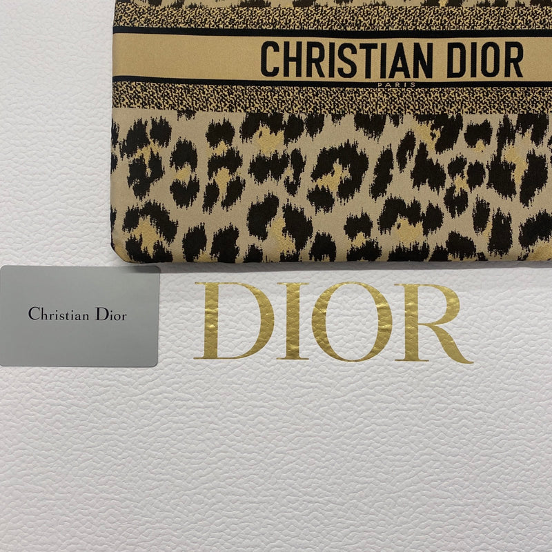 CHRISTIAN DIOR animal print pouch