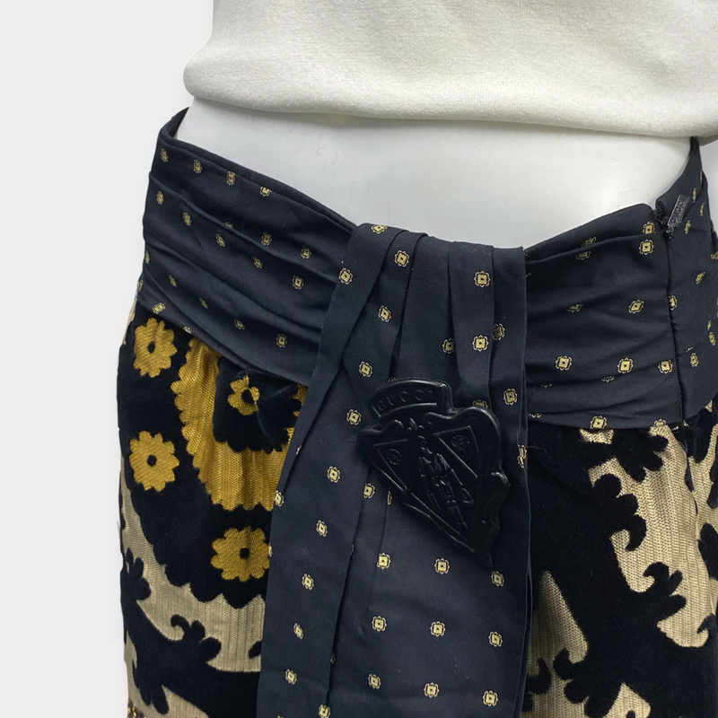 pre-worn Gucci multi-pattern miniskirt