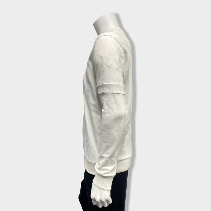 GIVENCHY white cotton sweatshirt