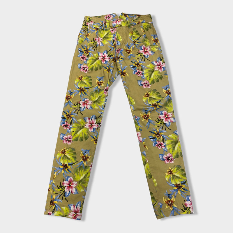 HAIKURE multicolour floral print cotton trousers