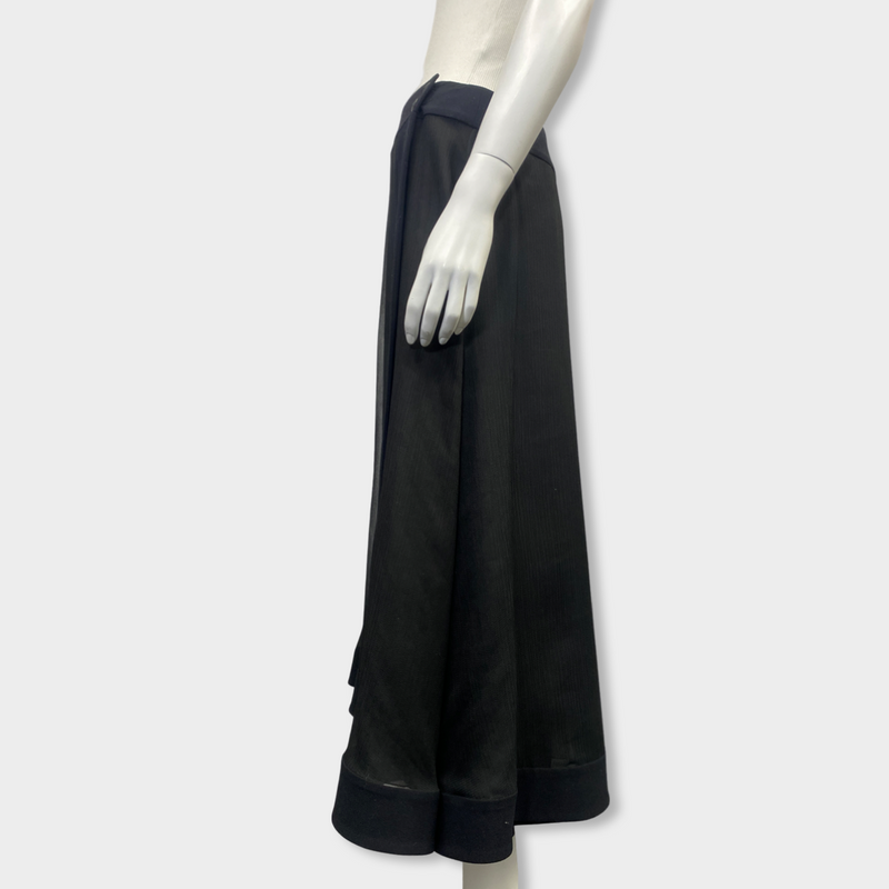 second-hand CHANEL black silk skirt | Size FR40