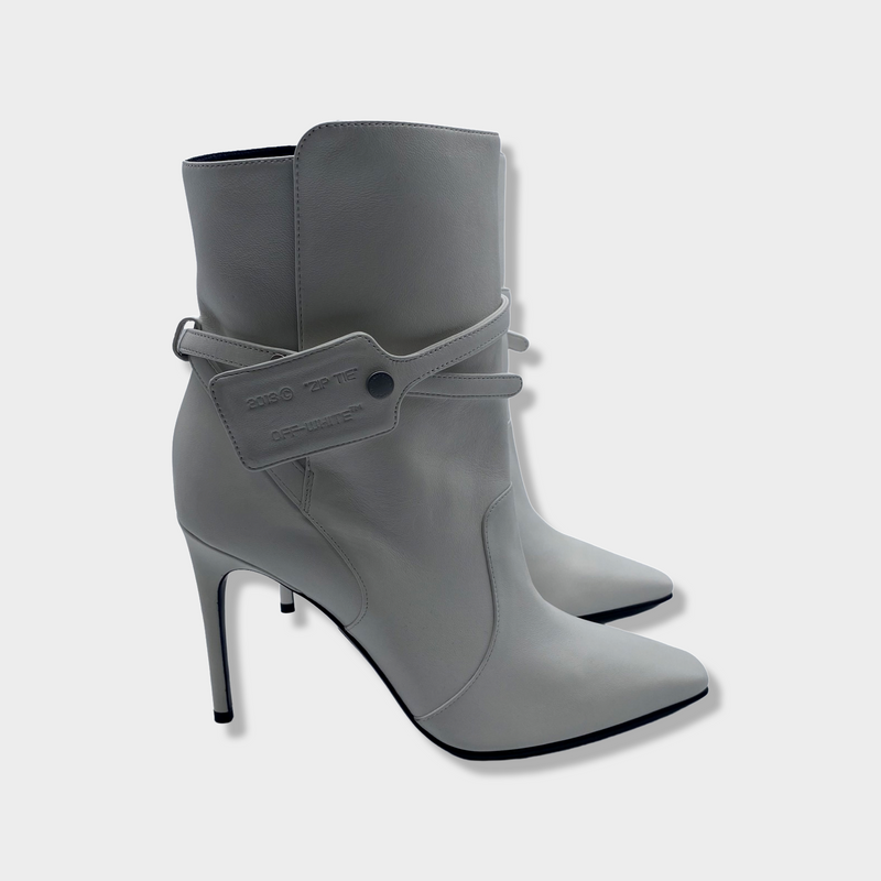 second-hand OFF-WHITE 'Ziptie Bootie' heels 