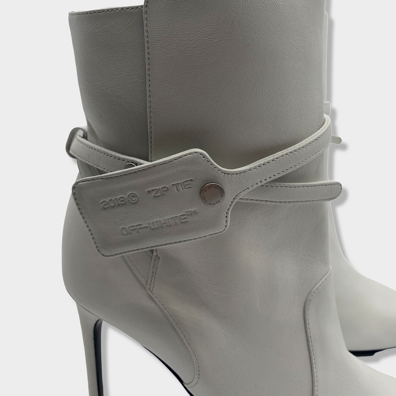 OFF-WHITE 'Ziptie Bootie' heels