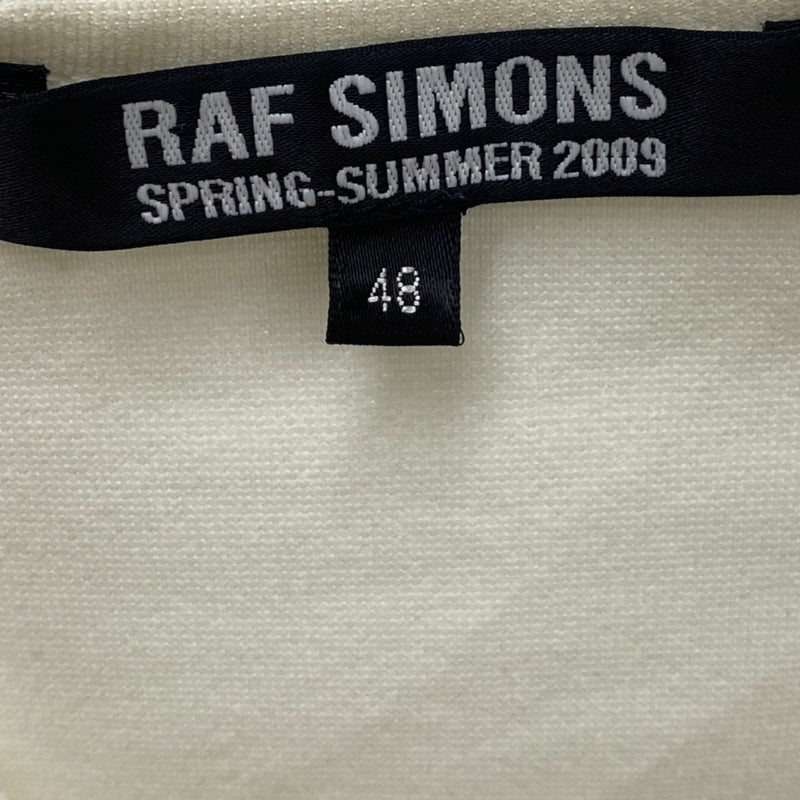 RAF SIMONS ecru viscose jersey top | EU48