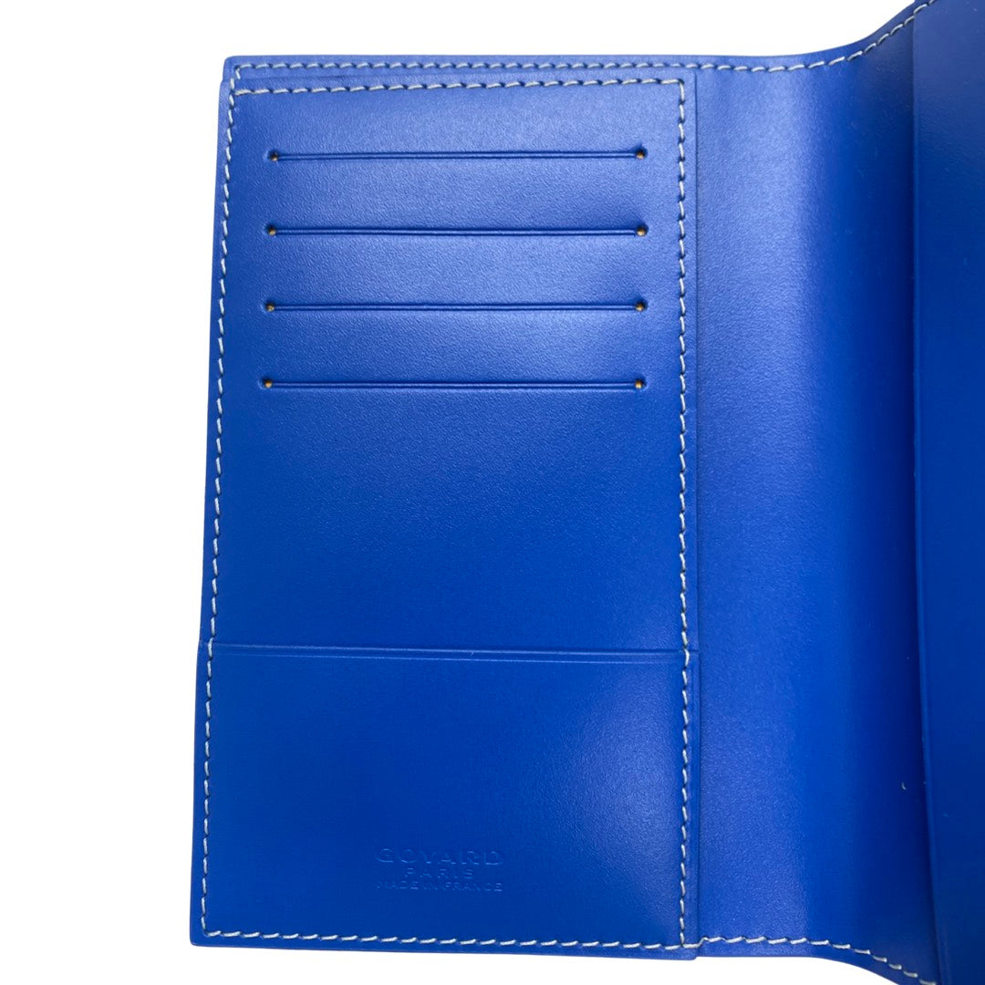 Goyard 2000s Blue Leather Wallet · INTO