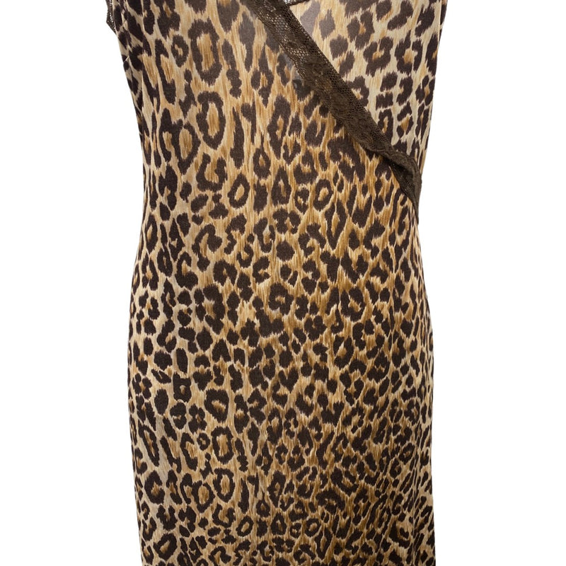 DOLCE&GABBANA brown animal print viscose dress | Size IT44