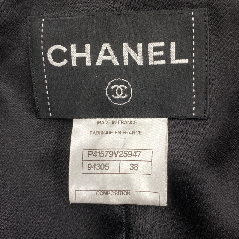 CHANEL black woolen coat
