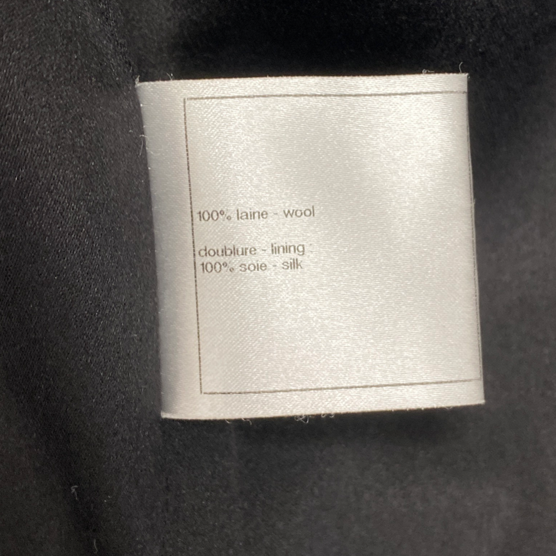 CHANEL black woolen coat