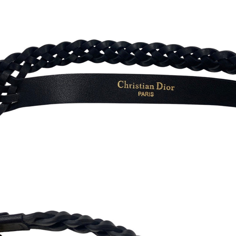 CHRISTIAN DIOR double weave leather belt