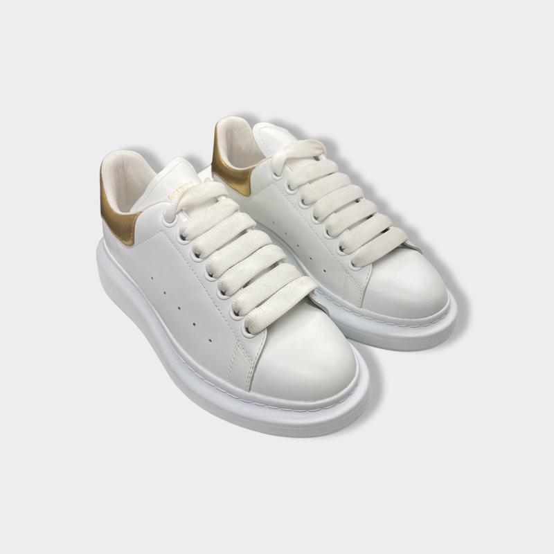 ALEXANDER MCQUEEN white leather trainers
