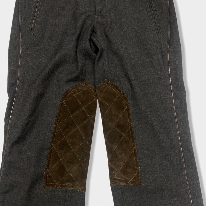 DOLCE&GABBANA D&G grey wool and polyester trousers