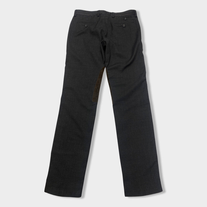 DOLCE&GABBANA D&G grey wool and polyester trousers