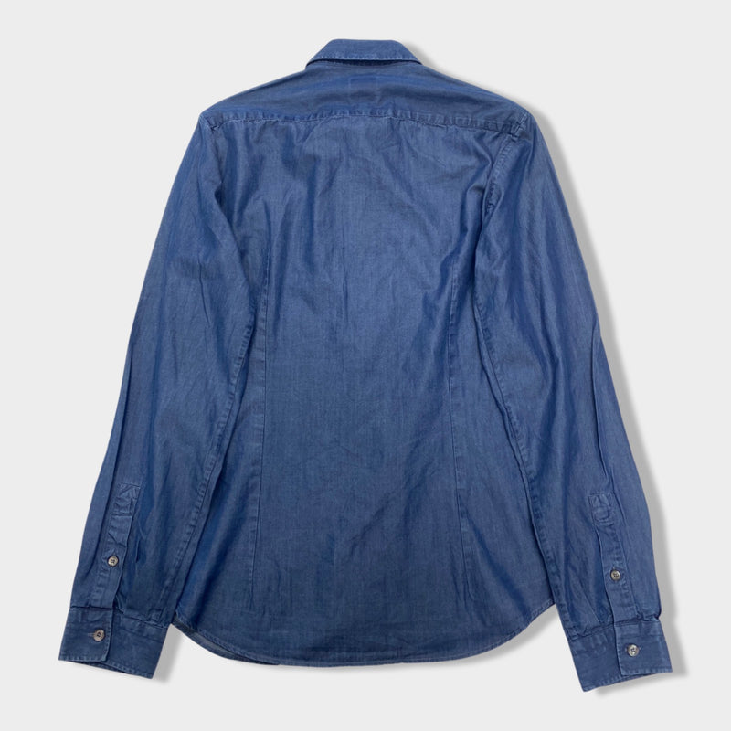 ALEXANDER MCQUEEN MCQ navy cotton shirt