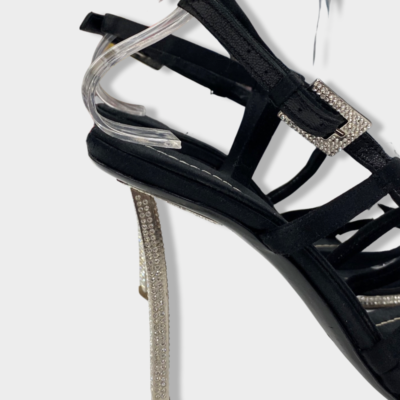 VALENTINO diamante detailed sandal heels