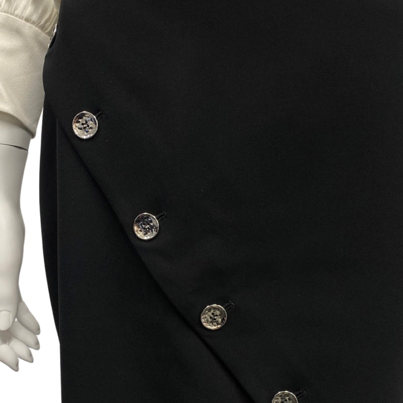 ALTUZARRA black viscose skirt with buttons