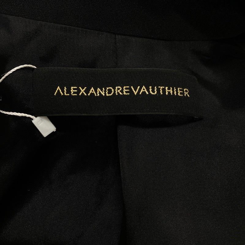 ALEXANDRE VAUTHIER black double-breasted viscose jacket