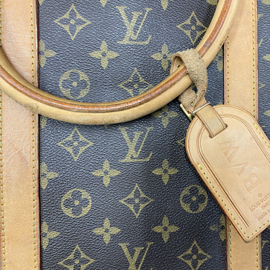 Louis Vuitton Carry it Monogram Canvas Shoulder Bag Brown