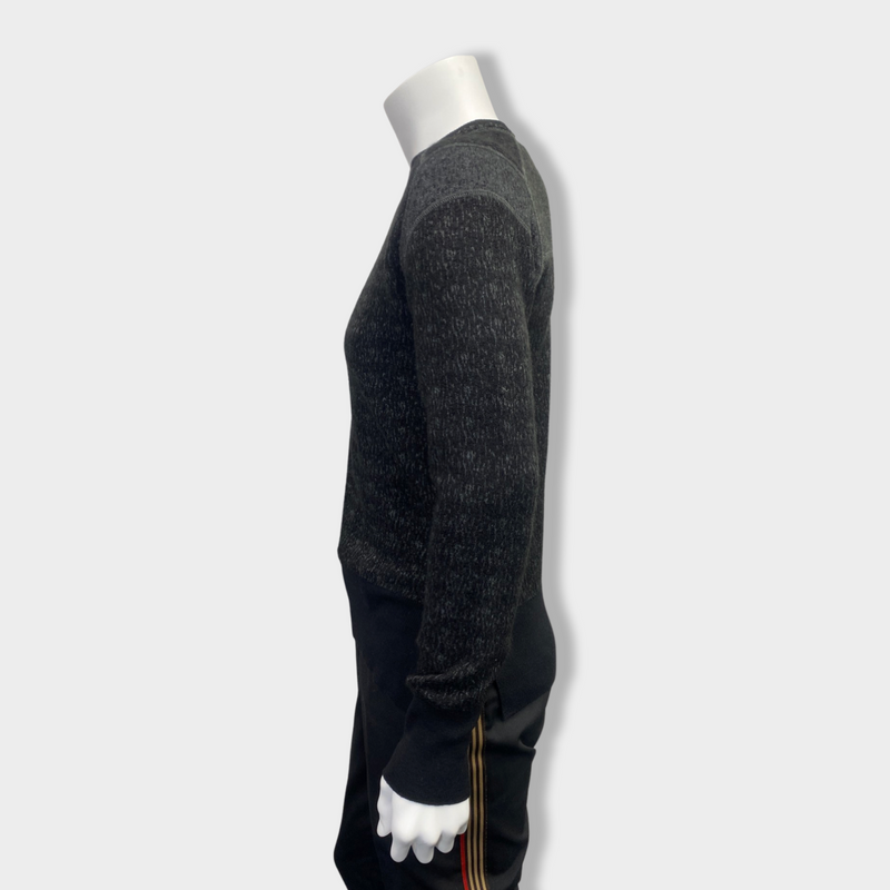 second-hand ALEXANDER MCQUEEN grey woolen jumper | Size S