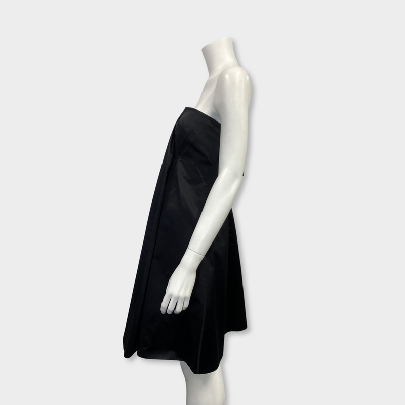second-hand PRADA black silk dress | Size IT42
