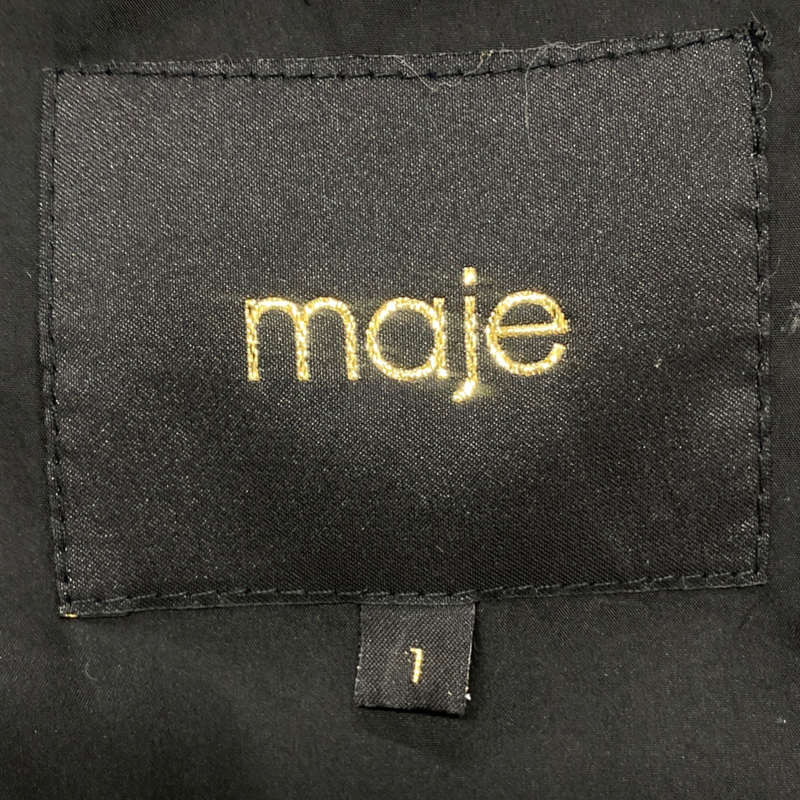 MAJE grey fur coat