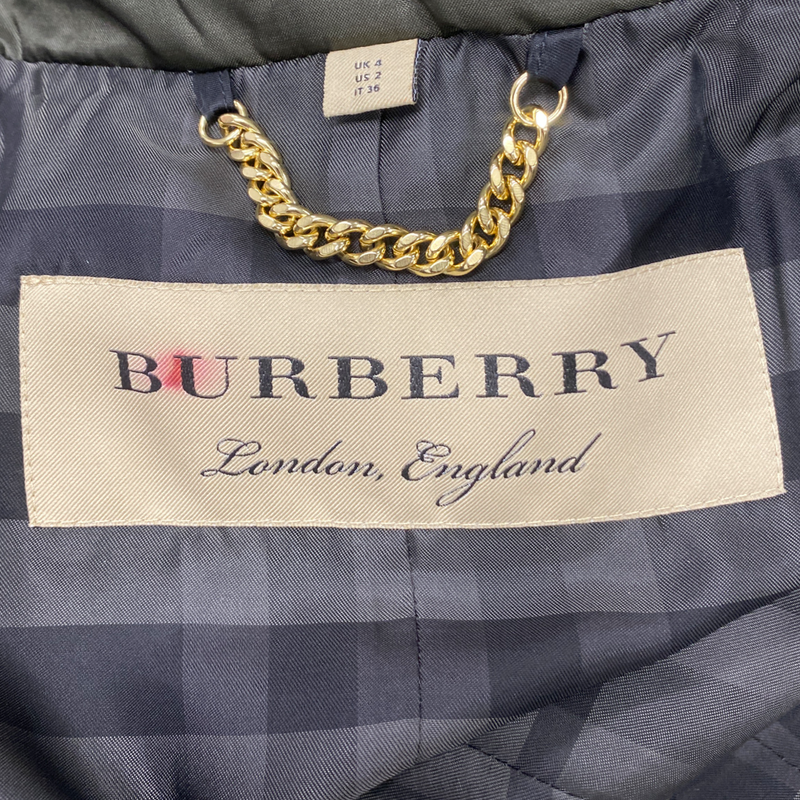 BURBERRY khaki puffer jacket