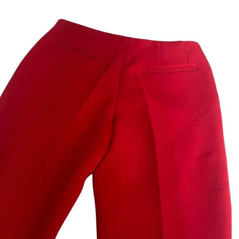 Marni red woolen trousers