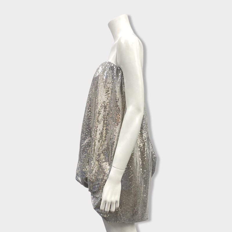 BY MALENE BIRGER silver sequin mini dress