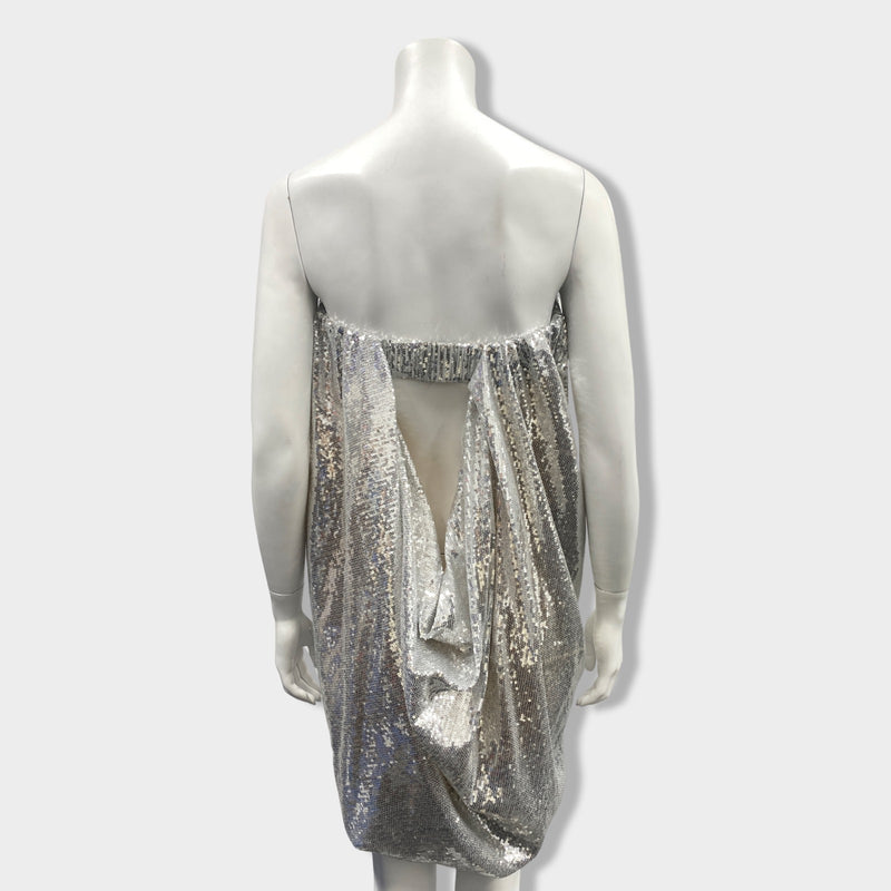 BY MALENE BIRGER silver sequin mini dress