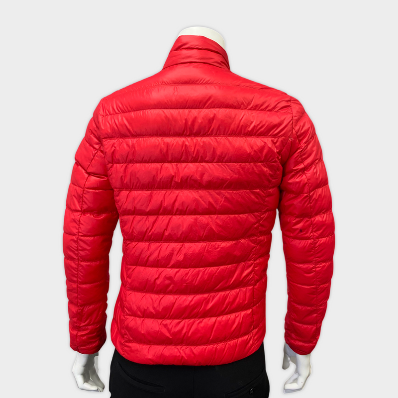 EMPORIO ARMANI BRIGHT RED LIGHT PUFFER JACKET