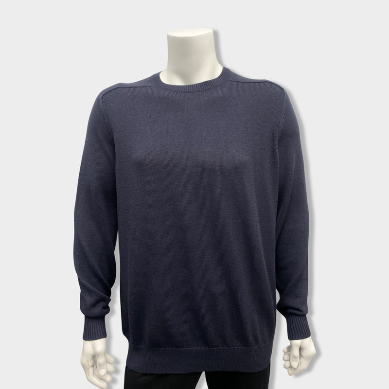 pre-owned LORO PIANA navy and cotton jumpers | Size IT58