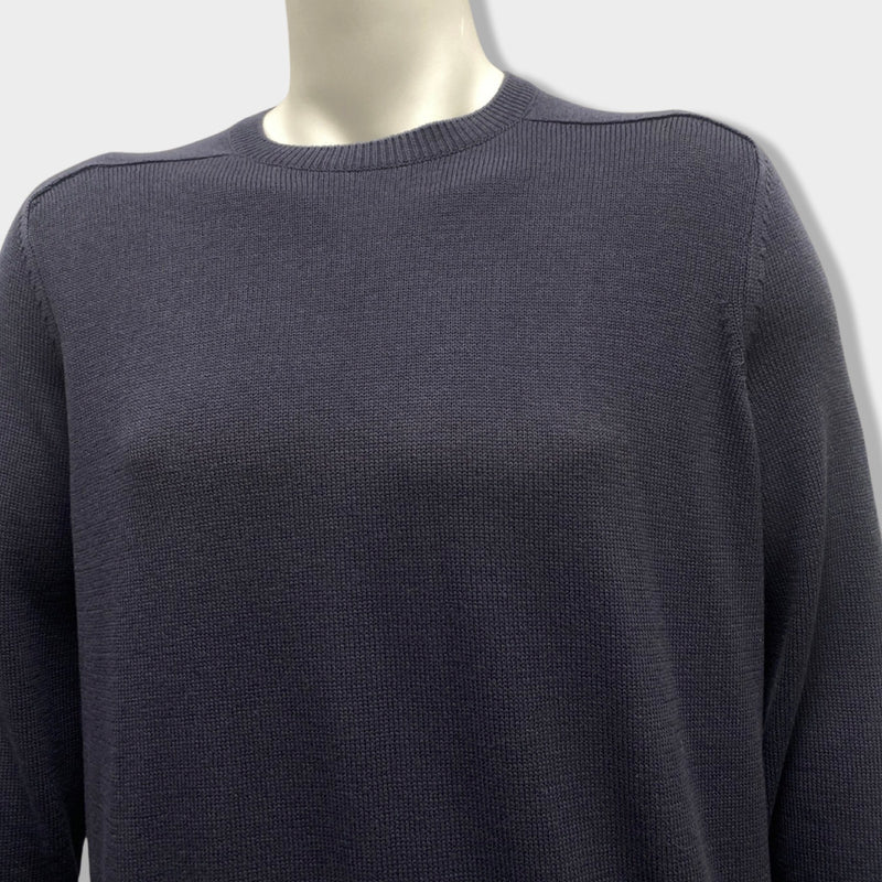 second-hand LORO PIANA navy and cotton jumpers | Size IT58