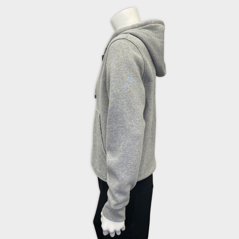 BURBERRY grey hoodie with nova check lining