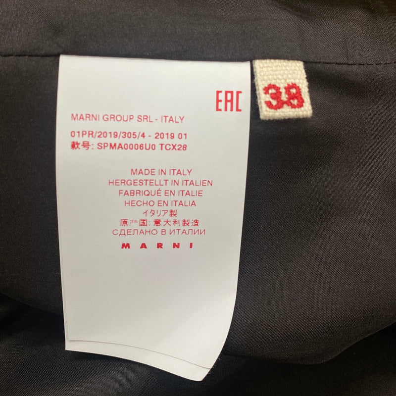 MARNI ochre cotton coat