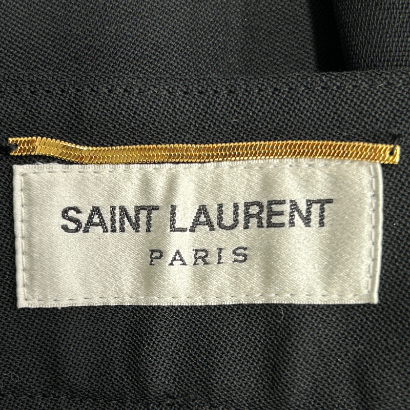 SAINT LAURENT black woolen trousers