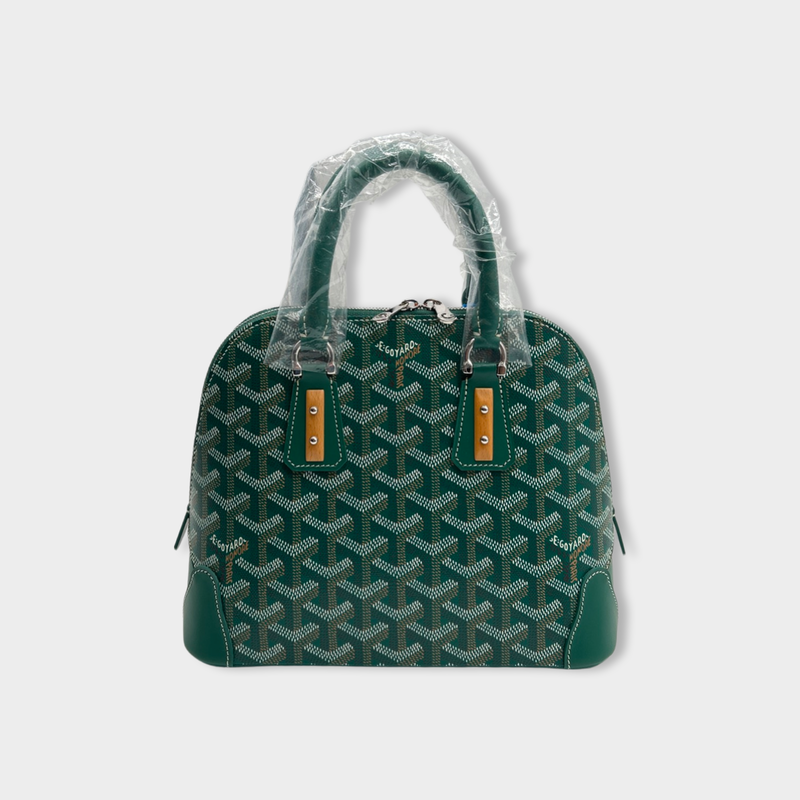 second-hand GOYARD green leather Vendôme Mini handbag