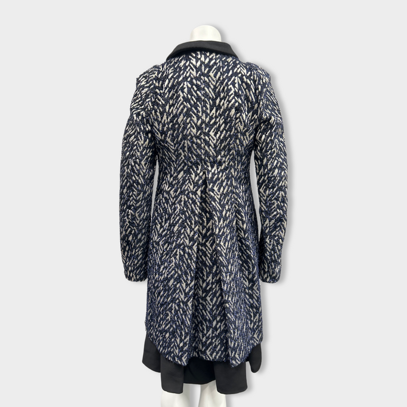 MARNI navy and metallic coat