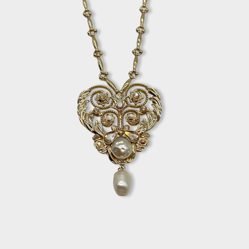 pre-owned ETRO golden necklace