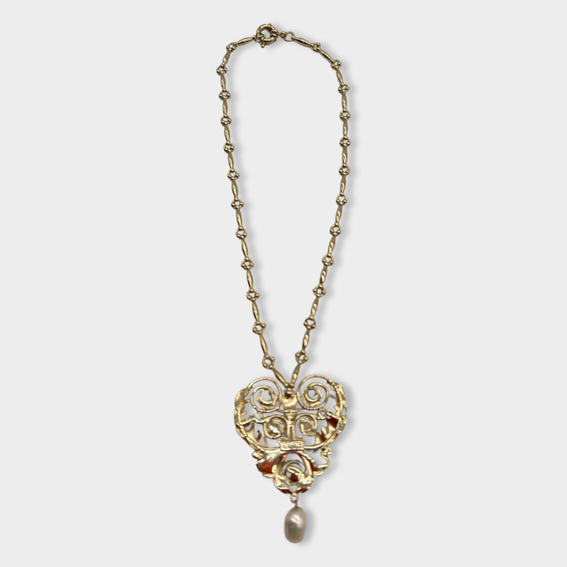 second-hand ETRO golden necklace