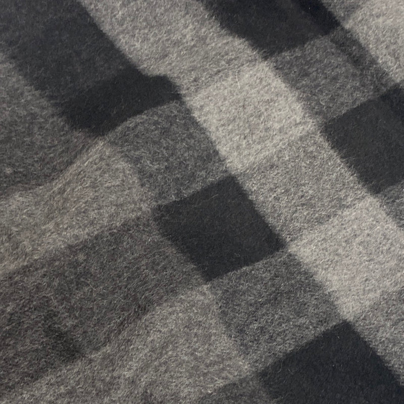 Burberry grey checked cashmere scarf