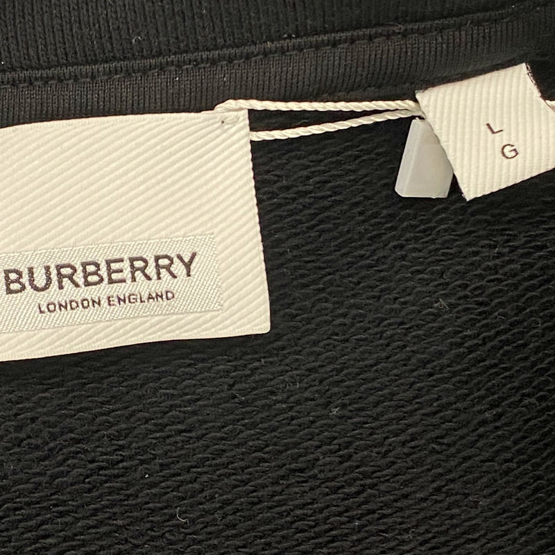BURBERRY logo zip-up hoodie