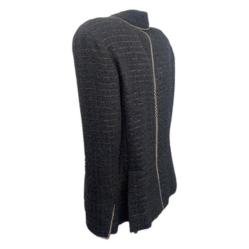 CHANEL black tweed jacket with chain details – Loop Generation