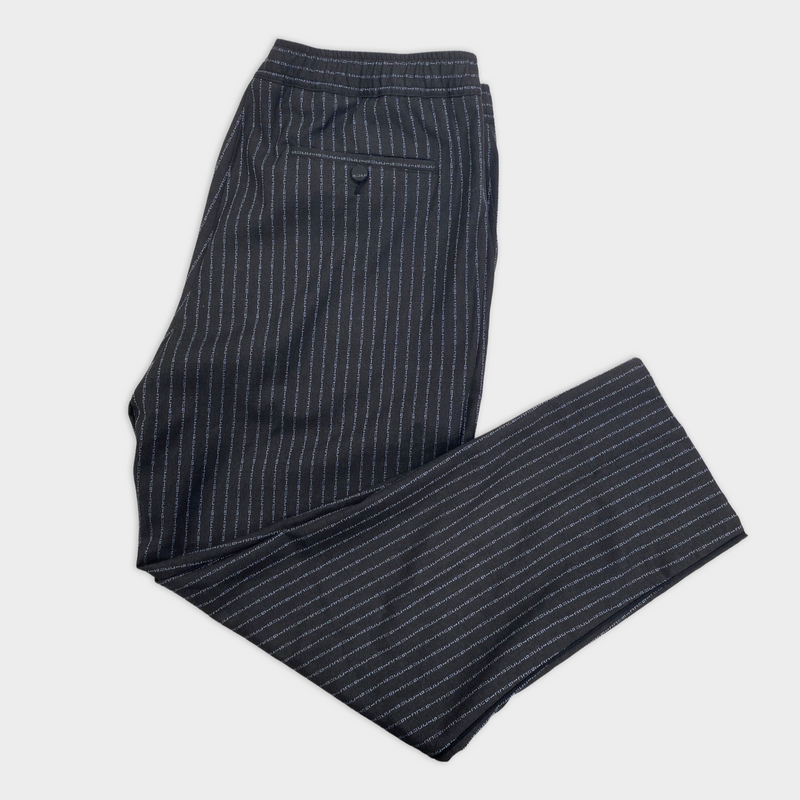 second-hand Gucci word stripe pattern trousers