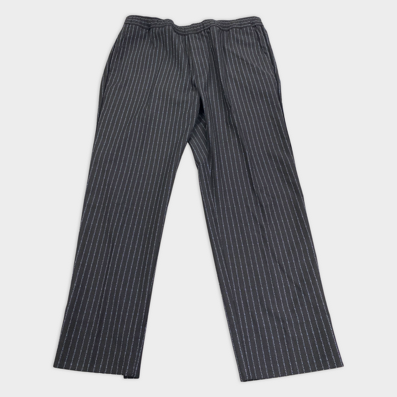 Gucci word stripe pattern trousers