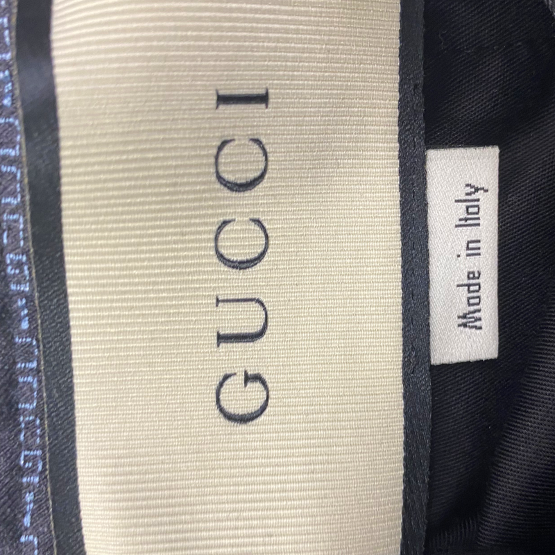 Gucci word stripe pattern trousers