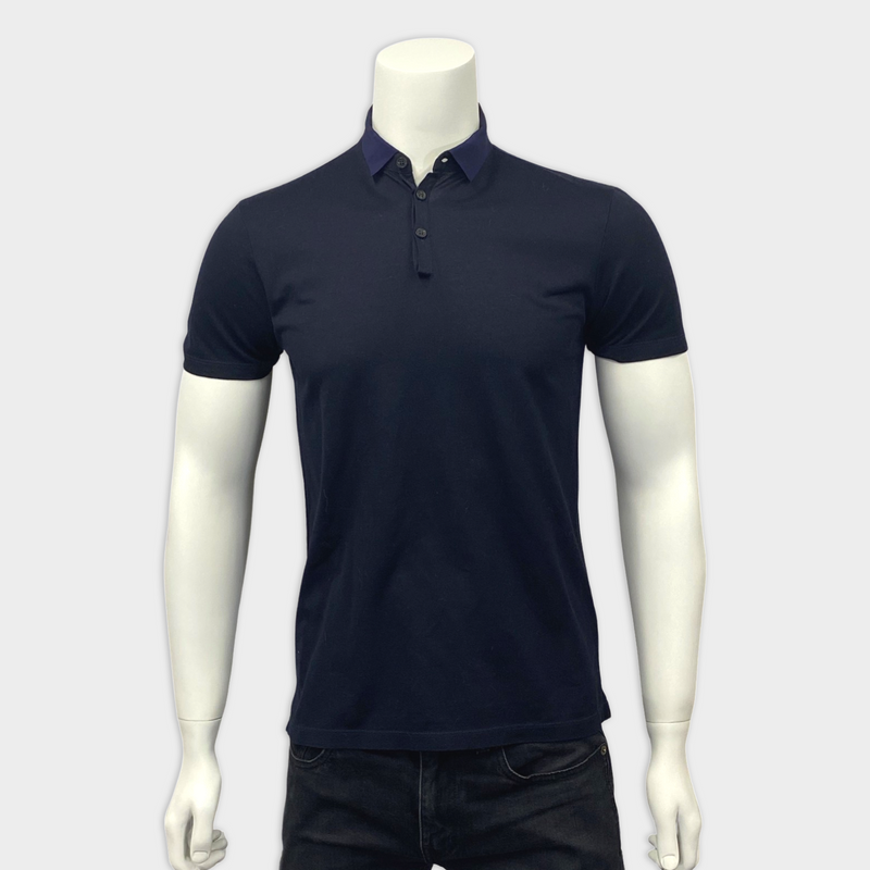 Lanvin navy polo shirt