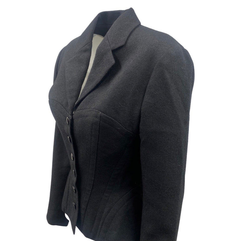 second-handALAÏA Tati black woolen structured jacket | Size FR40